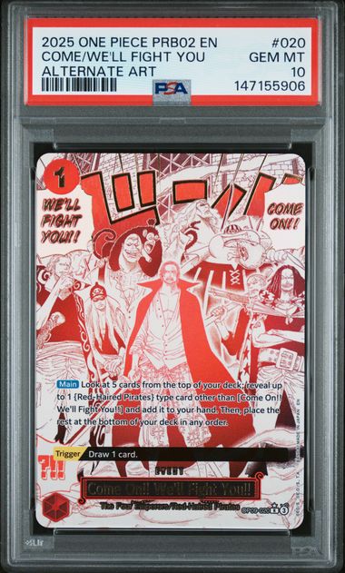 PSA 10 Come We'll fight you