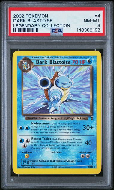 PSA 8 Dark Blastoise