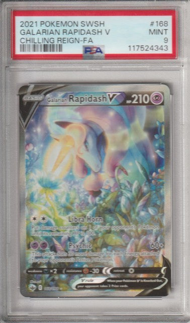 PSA 9 Galarian Rapidash V